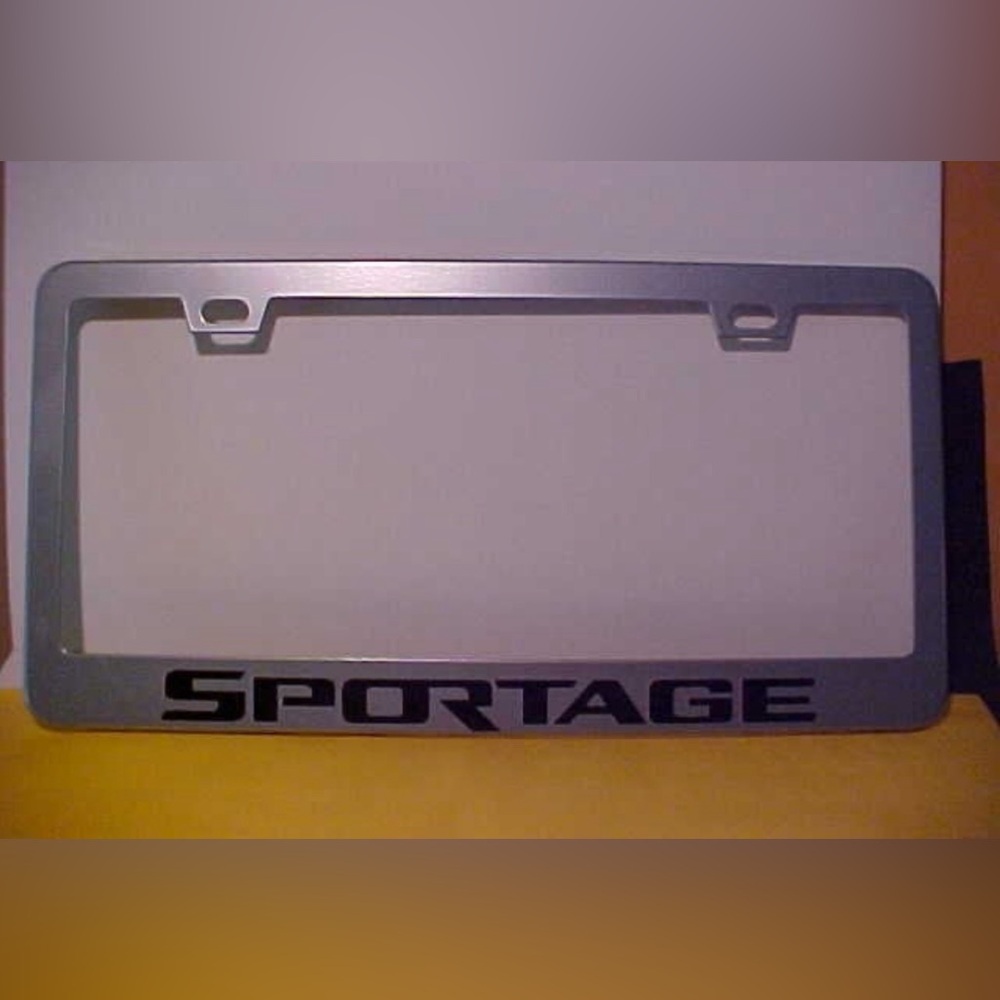 KIA Sportage License Plate Frame NEW Metal